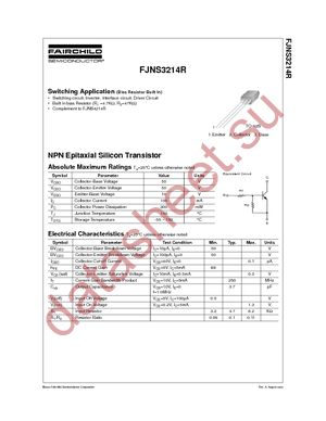 FJNS3214RTA datasheet  